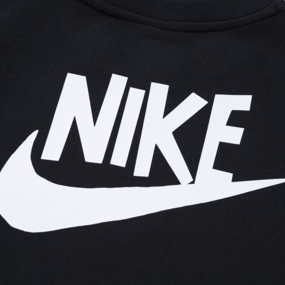 Nike Sportwear Fleece Black Crewneck Sweatshirt - Picture 4 of 5